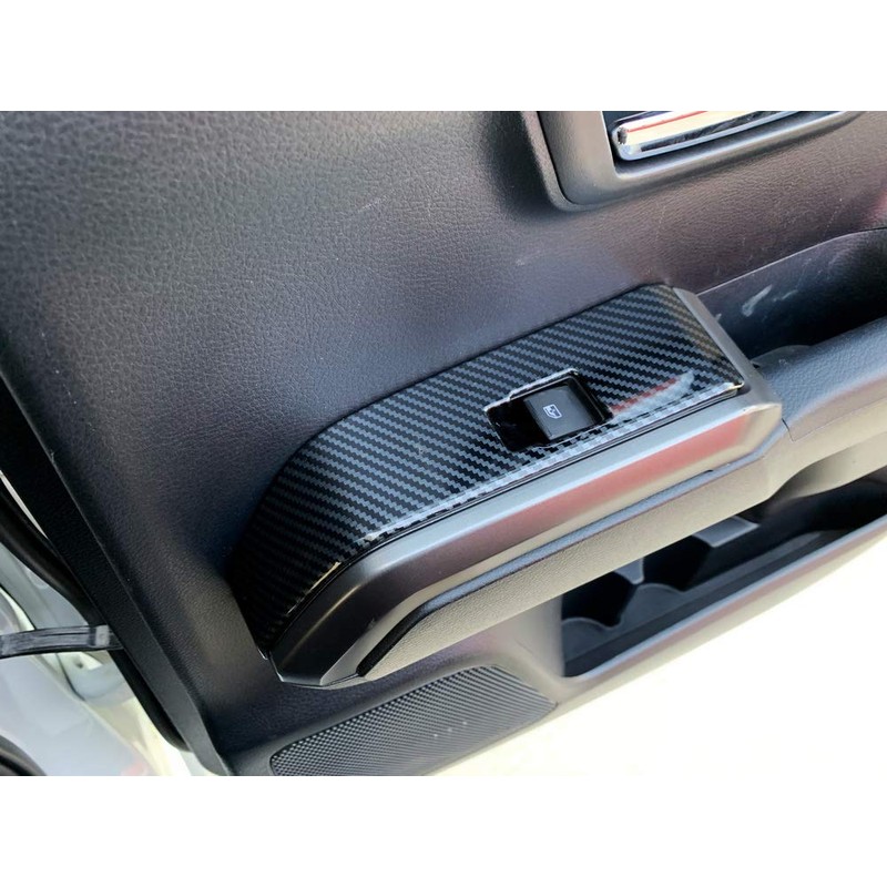 JSTOTRIM Crewcab Rear Doors 2pcs Carbon Fiber Look Interior Door