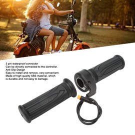 VBESTLIFE 1 PCS Electric Bike Throttle Waterproof Connector, Full Twist Electric Bike Throttle, Electric Bike Accessories