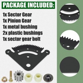 RANSOTO Steering Sector Gear (19 Tooth) Pinion Gear Repair Kit Compatible with John Deere D&LA Series 105 115 125 D100 D110 D120 LA100 LA110 LA120 Replace GX21994 GX20053 GX20054 GX21924BLE