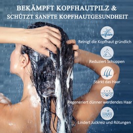 Tea Tree Oil Shampoo, a Hair Strengthening Shampoo with Caffeine. It gently cleanses the scalp, promotes hair growth, improves the scalp environment and moisturises and strengthens the hair