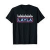 Lalalalala Layla Jünger Heiler Malle JGA Party Layla Malle T-Shirt,