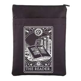 TOBGBE The Reader Tarot Card Bag Book Lovers Gifts Tarot Card Book Sleeve Reader Book Covers for Soft Cover Books Bookish Book Pouch (Reader BK CA)