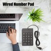 Wired Number Pad 18 Keys Ergonomic USB Plug and Play