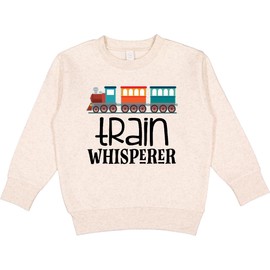 inktastic Train Whisperer Cute Toy Train Toddler Sweatshirt 4T Natural Heather 3fc37