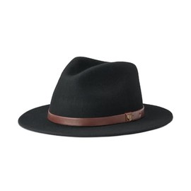 BRIXTON Messer Fedora, Black, Small