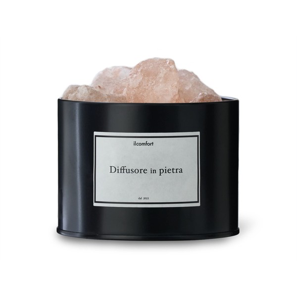 ILCOMFORT Aroma Stone Diffuser, Natural Stone, Crystal, Stylish, Pink