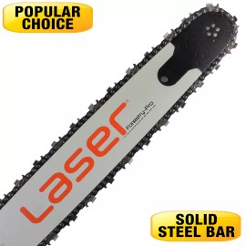 Laser Forestry Pro Bar and Ripping Chain 20" Chainsaw Bar & Ripping Chain 3/8x.050x72 for Husqvarna 455, 450, 460, 445