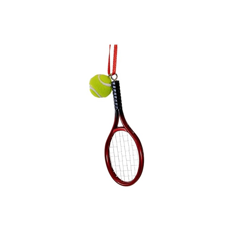 Kurt Adler Tennis Racket with Ball Christmas Ornament