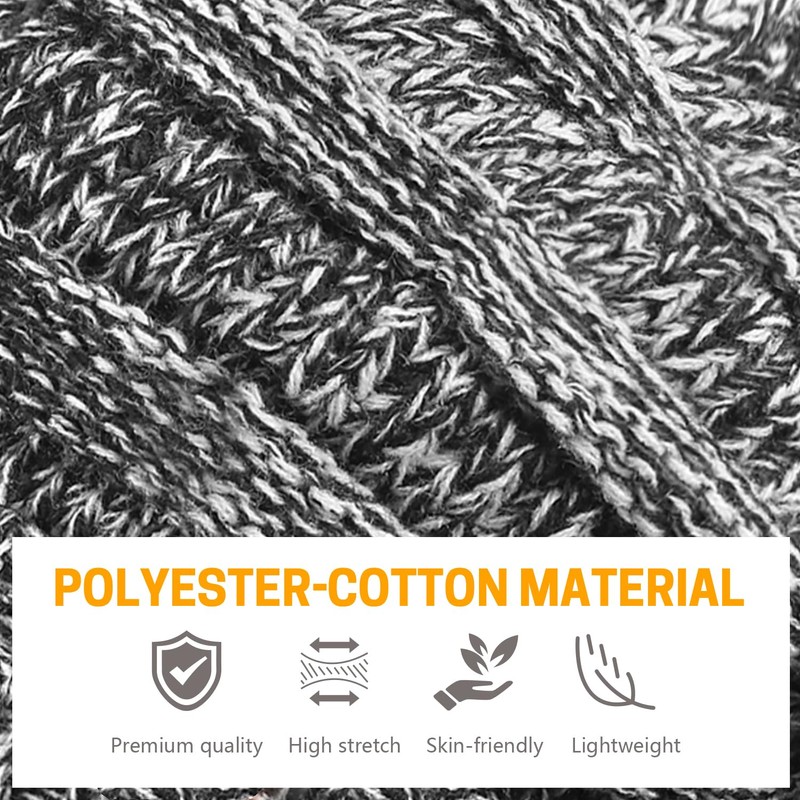 GNEGNI Women Beanie Hat with Cable Hole, Winter Knitted Ponytail