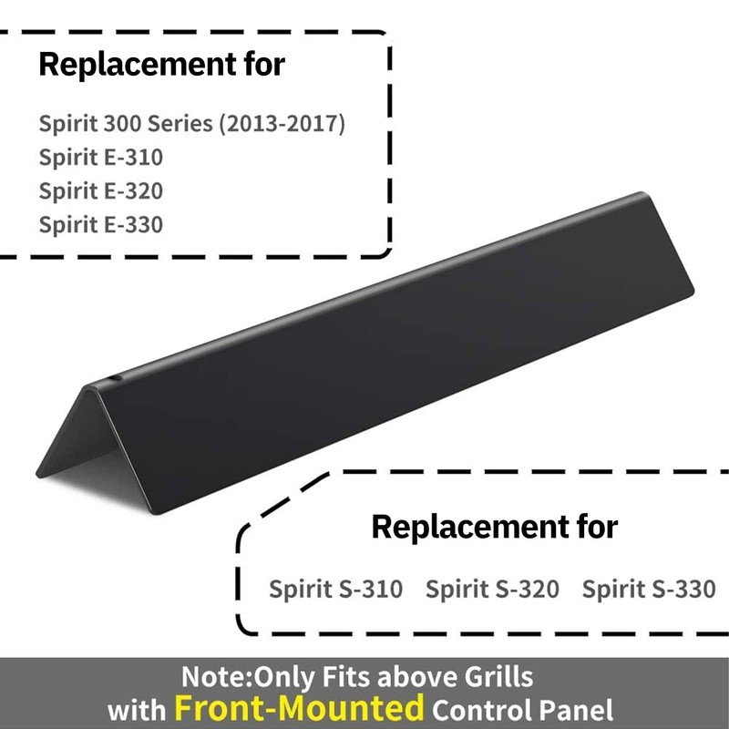 7636 Flavorizer Bars, 15.3" Replacement with Front-Mounted Control Panel, for