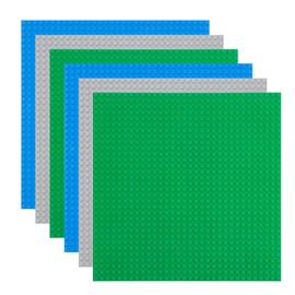 Libara 6 Piezas Building Brick Base Plates-25 X25cm, Base para Classic Construir, Base de construcción Juego, Building Block Baseplate, Classic Stackable Baseplates