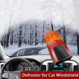 12Volt 150W Car Heaters for Vehicle, Car Heater That Plugs Into Cigarette Lighter, Windshield Defroster Defogger, Quick Heating, Compatible with All 12V Vehicles including Cars, Trucks, RVs, and Boats