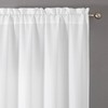 Chyhomenyc 2 Panels White Curtains 24 Inch Length Tier Curtains,
