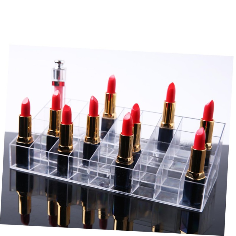 Baluue Clear Lipstick Organizer Space Makeup Storage Display Stand for