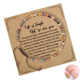 JFGDVW Inspirational Healing Gifts For Women - Anxiety Bracelet - Dont Let The Hard Days Win Bracelet, Friendship Gifts For Women Best Friends