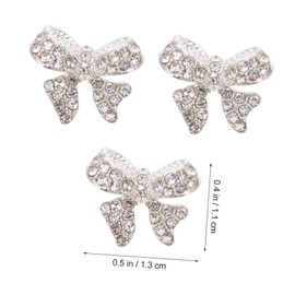 IWOWHERO Rhinestone Jewelry Set Bow Nail Art Charms for Manicure Decor DIY Projects