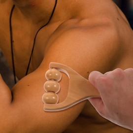 HOODANCOS Wooden Hand Massage Roller, 3pcs Roller Foot Massager Wooden Massage Roller Foot Roller Wood Massage Tools for Relaxes Thigh, Leg, Hands Full Body Muscle