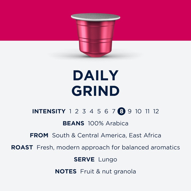 CafePod Coffee Pods Nespresso Compatible Daily Grind 60 Aluminium Capsules