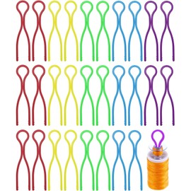 LATRAT Pack of 100 Bobbin Holder Bobbin Thread Holder, Plastic Spool Clips, Bobbins Thread Spool Clamps, Sewing Machine Accessories for Holding Spool Thread Tails, Random Colours