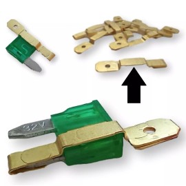 Pico 10 Pack Brass ATM Mini Fuse Taps Over Blade Type Add a Circuit Car Auto