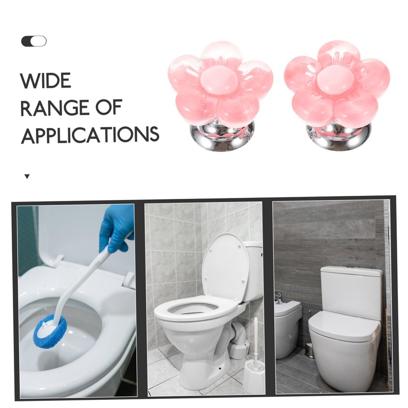 Yardenfun 2 Pcs Toilet Flush Button Handle Replacement Design Push