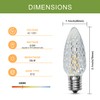 MEILUX 100Pack C9 Christmas LED Light Bulbs, Strawberry Replacement Bulb