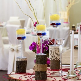 KITOSUN Flameless Floating LED Candles Lights – 3inch Battery Operated Water Activated Flicker LED Tealights for Wedding Centerpieces Vase Pool Decor Natural Wax,150+Hrs (24Pcs Roses, Warm White)