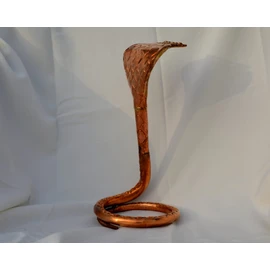 Copper Naag Nagin Snake Idol for Shivling Linga For Vastu, Kaal Sarp Dosh, Temple Decoration, Shesh Nag for Nag Panchami Pooja Nagraj Worship, shiv ling, murti goga maharaj nag panchami Naga 9"inch (1 piece)