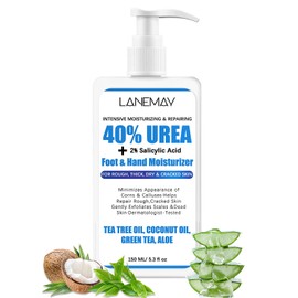 Foot Cream Urea - Urea Cream 40 Percent for Feet - Cracked Heel Repair Cream - Moisturizing Heel Balm for Very Dry Feet and Hand Care - Urea Foot Cream for Calluses and Hard Skin
