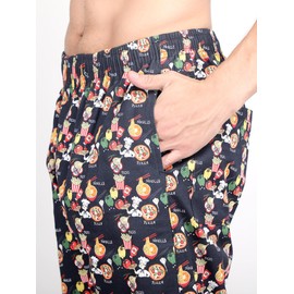 Unisex Printed 100% Cotton Men Women Chef Pants Trouser with Draw String for Food Service, Bakers and Culinary Professional (US, Alpha, Large, Regular, Regular, Pizza Print)