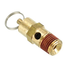 PATIKIL 1/4" Male NPT Safety Valve, Air Pressure Release Valve for Air Compressor, 125PSI Set Pressure