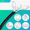 Hicab Spiral Cable Sleeve 4-50 mm 10 m Black Cable