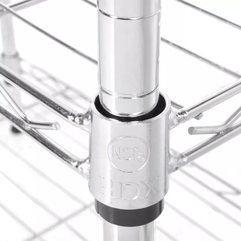 HDX o HYPER TOUGH Estante Anaquel Cromado 3 Niveles 340