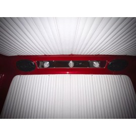 Florida's Finest Custom Work Freightliner Classic Sleeper Dome Lights Trim | Green Led Lights Color