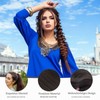 2 Pieces Hair Extensions Braid, Dark Brown Hair Extensions Braid