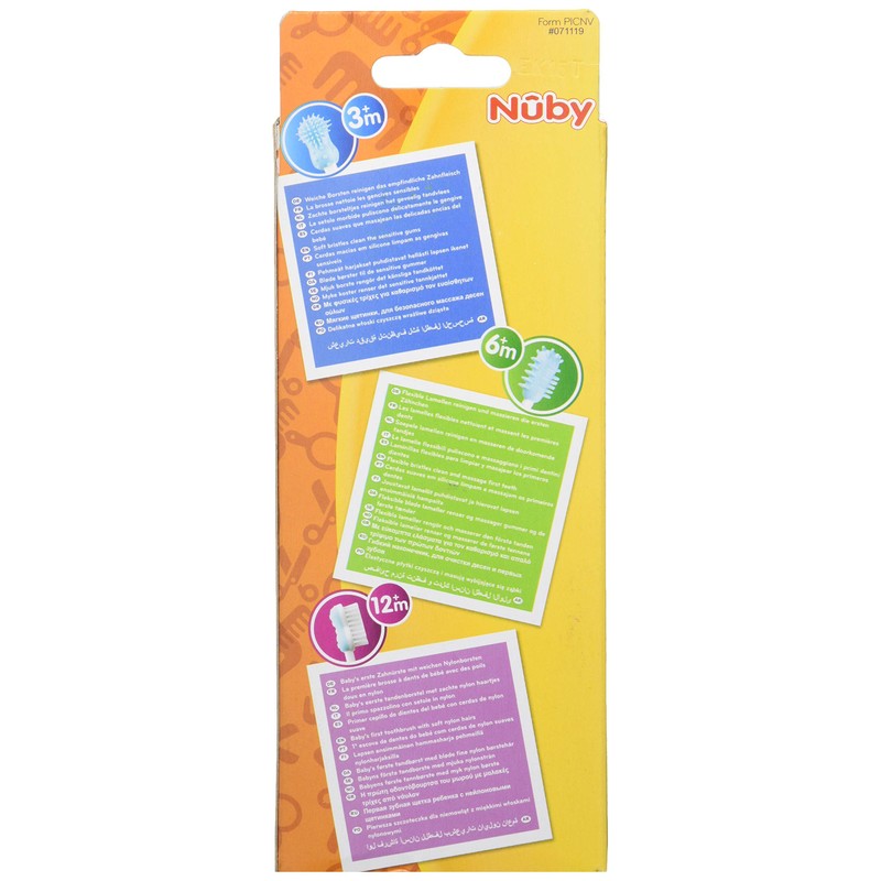 Nuby ID754BLUE Zahnputztrainer-Set, blau