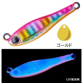 Cormoran Metal Magic TG Fishing Lure, 1.8 oz (50 g), #A124 UV Pink Signal O.B.