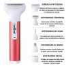 Afeitadora Facial Depiladora Mujer Eléctrica Recargable 5en1
