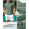 Ficerd 3 Pack Men's Big and Tall Shirts Cotton Short