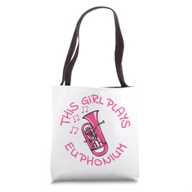 This Girl Plays Euphonium, Female Euphoniumist Brass Player Tote Bag