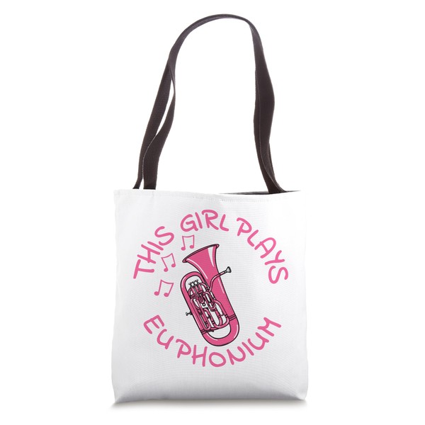 This Girl Plays Euphonium, Female Euphoniumist Brass Player Tote Bag