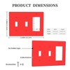Red 3-Gang 2-Toggle 1-GFCI/Decorator Combination Light Switch Decorative Triple Combo