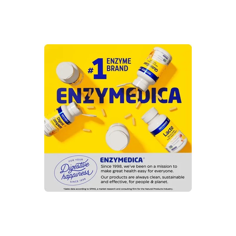 Enzymedica Enzimas De Papaya Masticables Papaína 240 Tabs