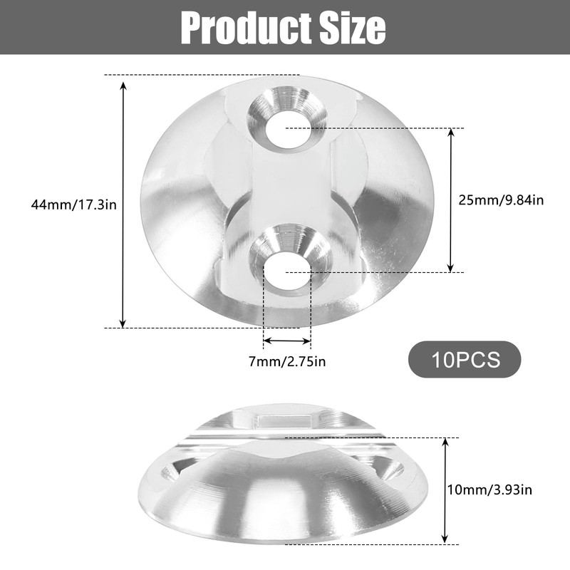 Pack of 10 Airline Rails Load Securing Lashing Point Fitting
