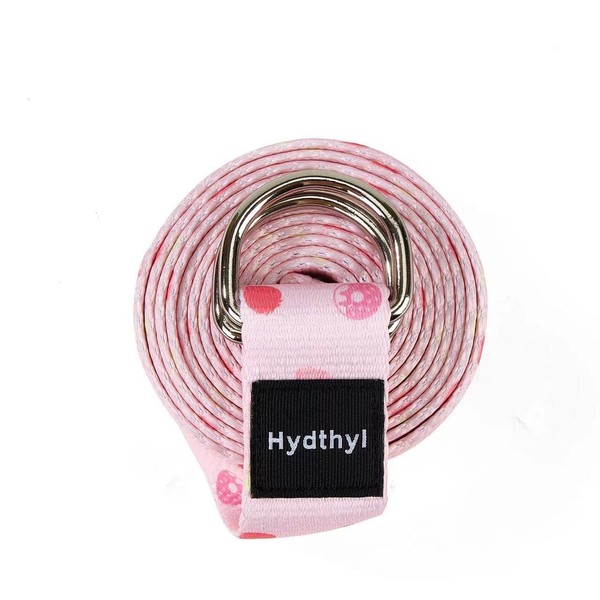 Hydthyl Yoga Strap with Adjustable D-Ring Buckle, 6/8/10 Feet, Durable