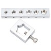 CYSFETENA Nut Bolt Drill Jig Set, Metal Safety Wire Drill