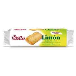 Costa Lemon Cookies - Biscuit Cookies with Zesty Lemon Flavor - 10 Snack Packs (4.9oz Each) - Perfect Treats for Kids and Adults, Ideal for Parties, Breaks, and On-the-Go Snacking