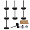 SKIR'CO 8 pcs, Furniture Leveling Feet M5 x 30 mm,