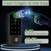 Harfo Fingerprint Smart Door Locks with Handles, App Control, Keyless