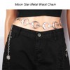 Weenkeey Moon Waist Chain Fashion Metal Chain Belt Adjustable Body